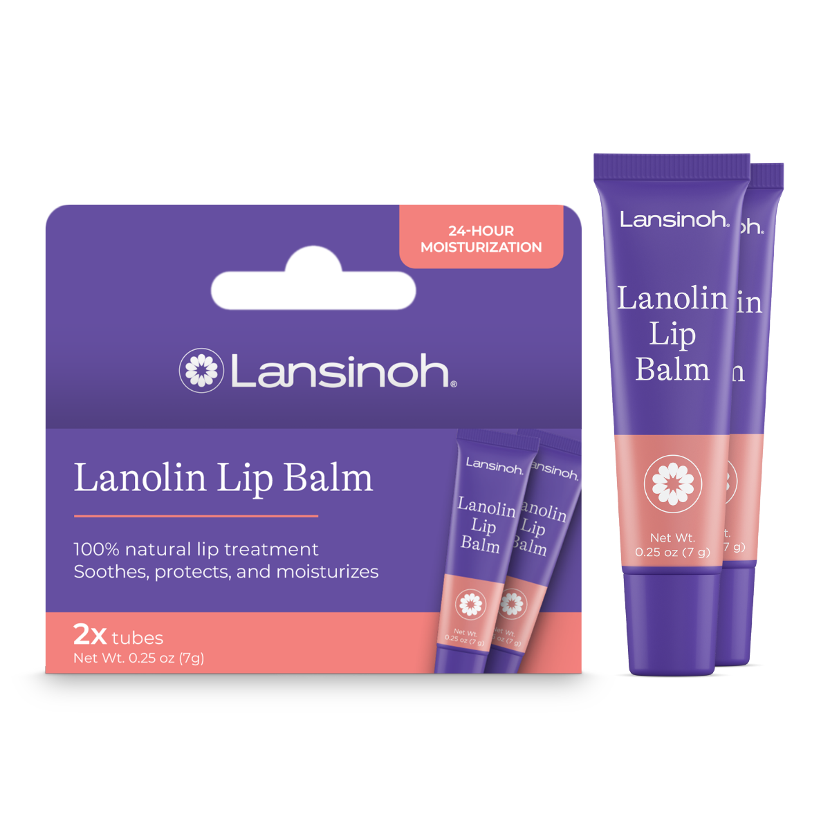 Lanolin Lip Balm (2 count)
